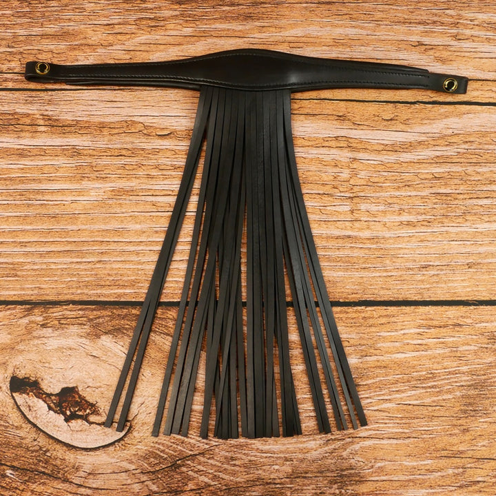 Spanish Browband with Leather Fringes
