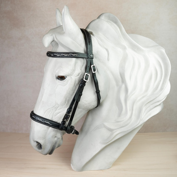 Kenzie Dysli Show Bridle Calada with Leather Reins