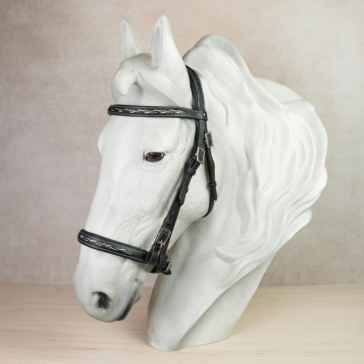 Kenzie Dysli Show Bridle Calada with Leather Reins