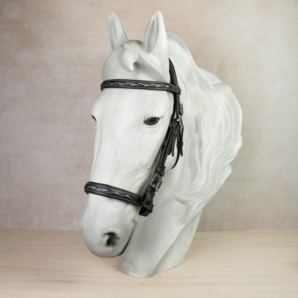 Kenzie Dysli Show Bridle Calada with Leather Reins