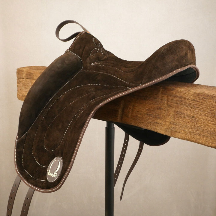 The OMEGA® Innovation Riding Pad Dressage & Velcro Cushion Bundle ~ Chocolate